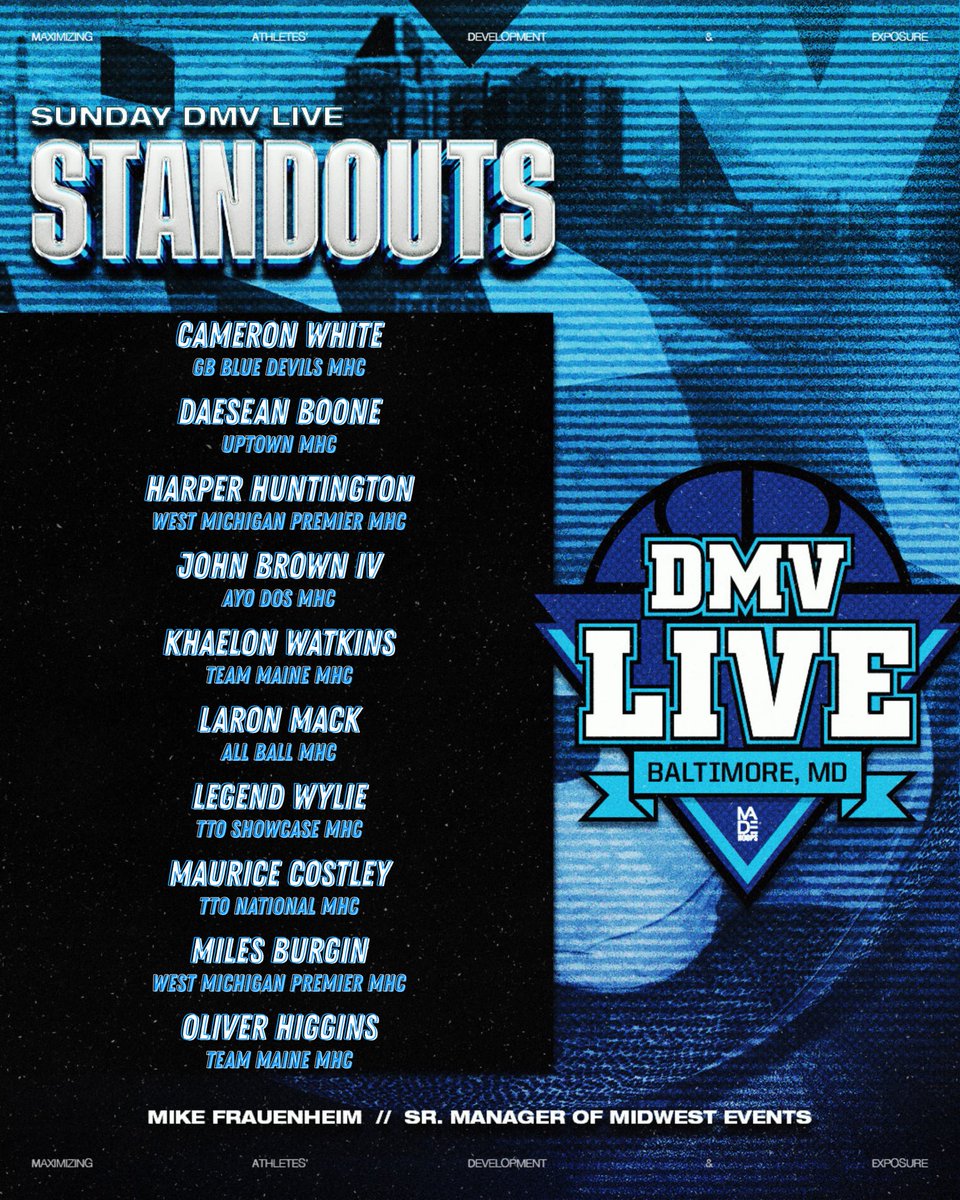 Mfrauenheim2's tweet photo. Sunday standouts at @madehoops DMV Live https://t.co/2nzZqbLKvE