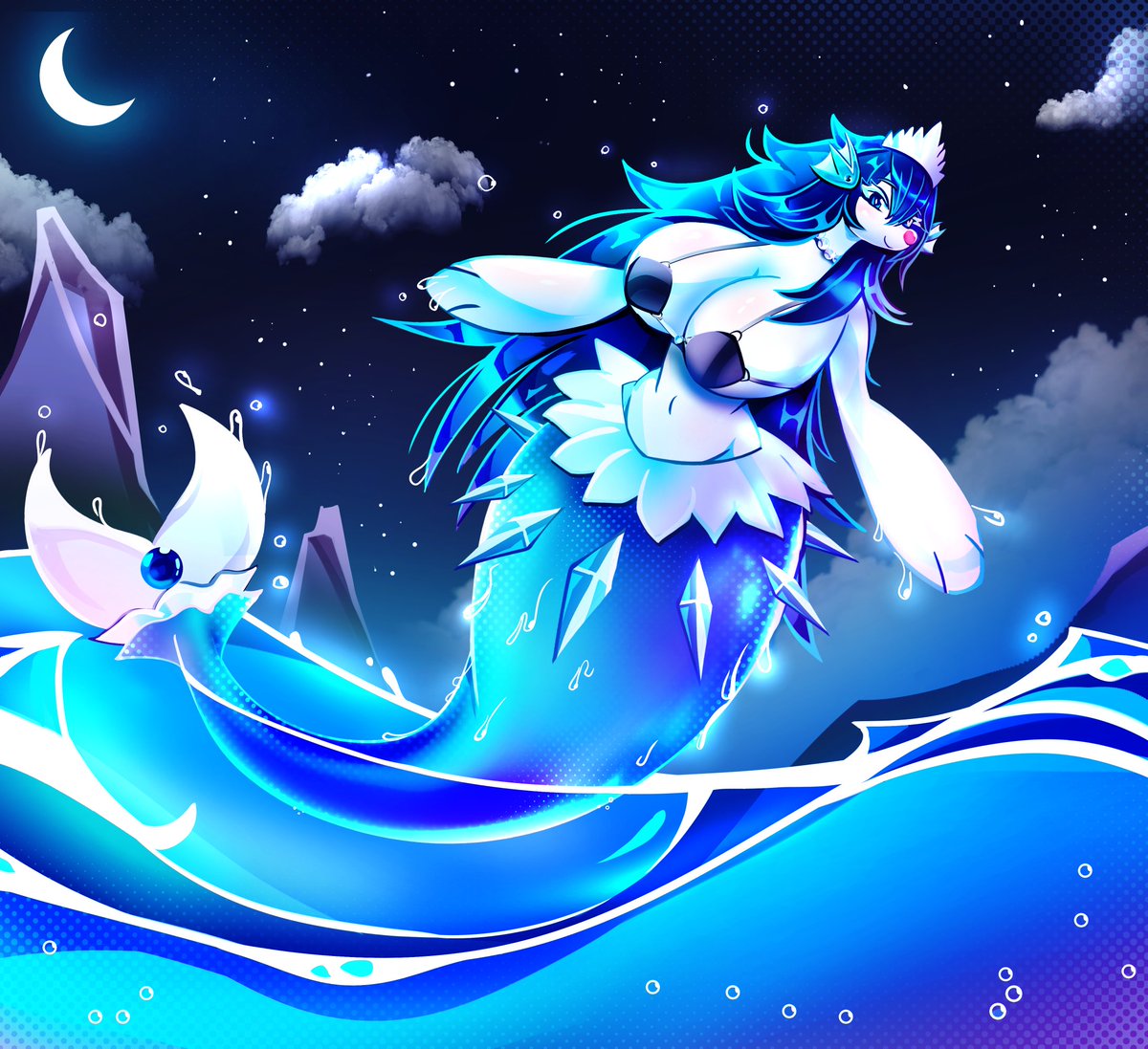 BluezAlex's tweet photo. Bonus for extra Prima charm merch I bought from Etsy and art by @NEBULArobo gifted by my good friend @MalakoFox in phone 💙 https://t.co/BEoMV7rBPR