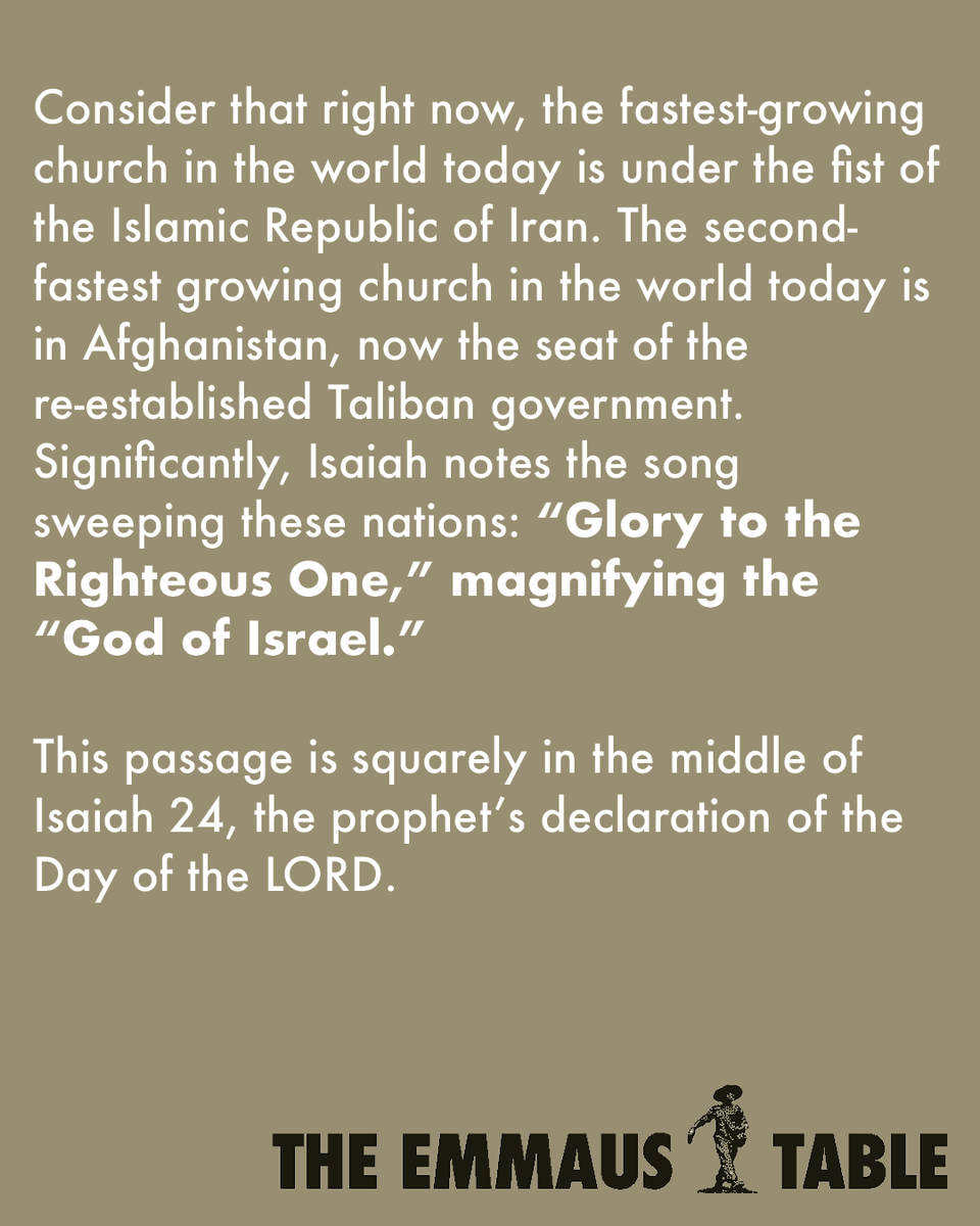 TheEmmausTable's tweet photo. "This is the moment in eternity with the declaration of the Son of Man, 'Maranatha,' sweeps across the nations of the earth that, truly, all might be blessed through the promises made to Abraham. And these days, as any, are numbered. This window of mercy will close—because He has promises to keep to Jerusalem, and when the new song reaches her city of origin again, this 'present evil age' will finally end." 

Read and listen to, 'MARANATHA' IS THE NEW SONG by @quicklikesand now. Links in thread.