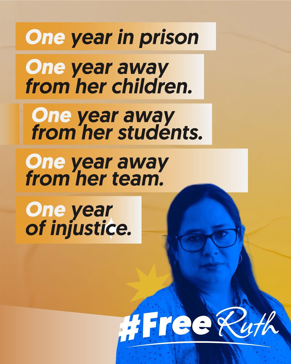 changemakerbeth's tweet photo. Justice and freedom for human rights defender Ruth López in El Salvador! #freeruth #cristosal https://t.co/JkwQf0Q3Pq