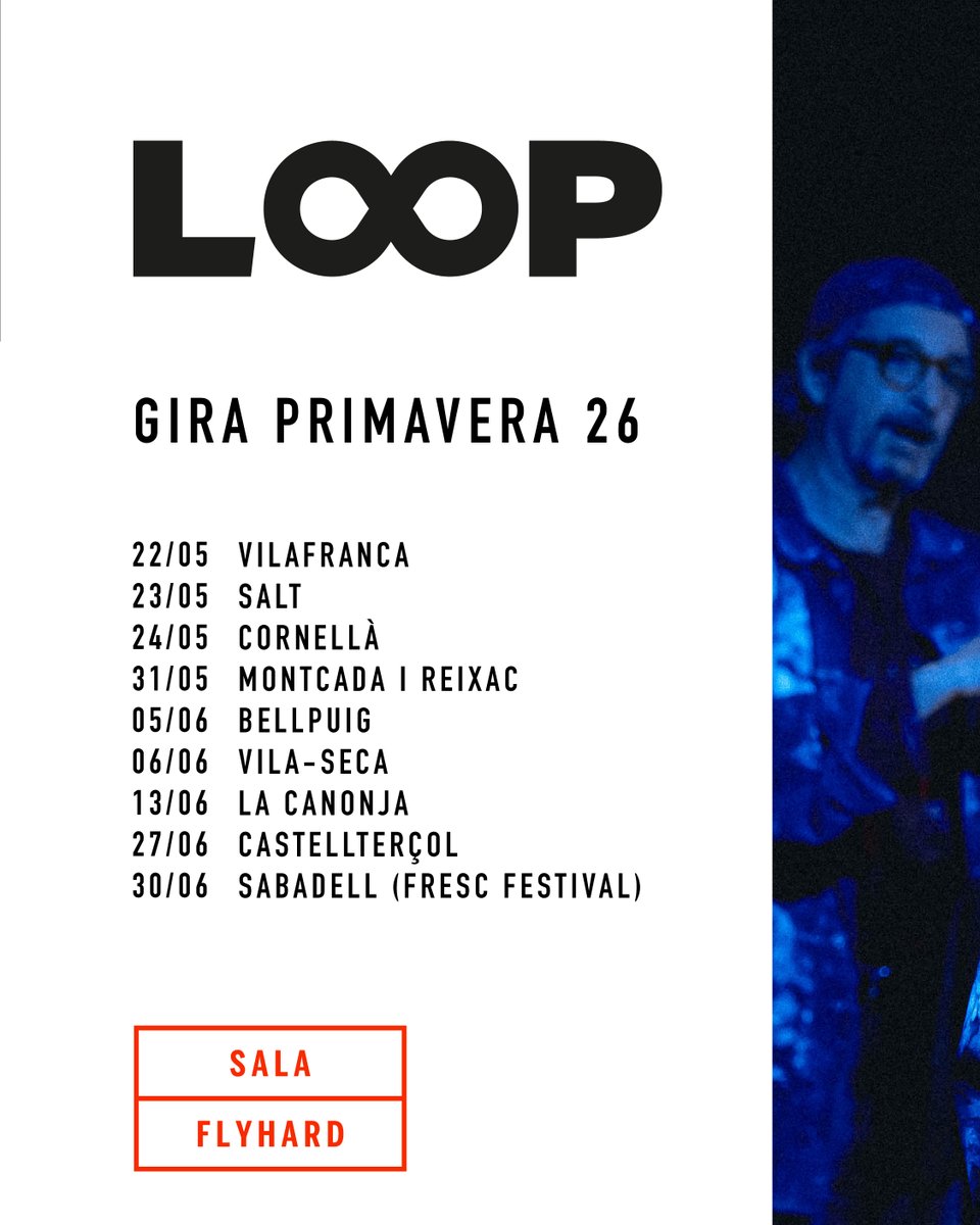 SalaFlyhard's tweet photo. 🚗 EN GIRA: Loop, de Ramon Madaula i direcció de Mònica Bofill. 

Aquest divendres 22 de maig comença l'extensa gira de Loop a @espectaclesvila amb entrades exhaurides. 

Consulteu totes les localitats per on passarem aquesta primavera a la web: https://t.co/fnf5SguK2S https://t.co/sv2EnRUa0l