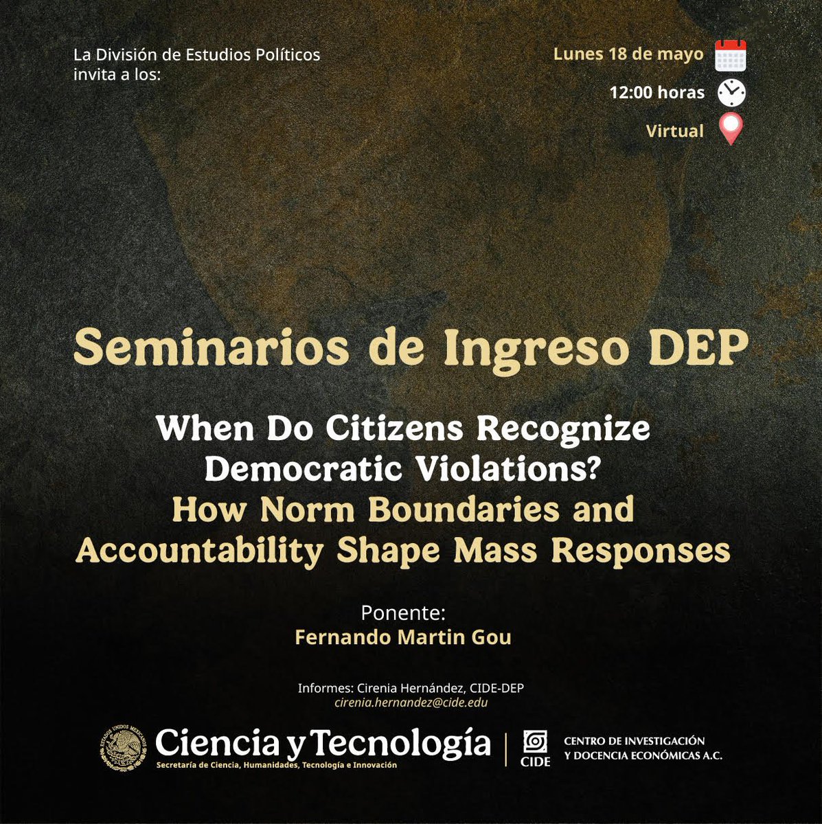 CienciaPolítica CIDE tweet media