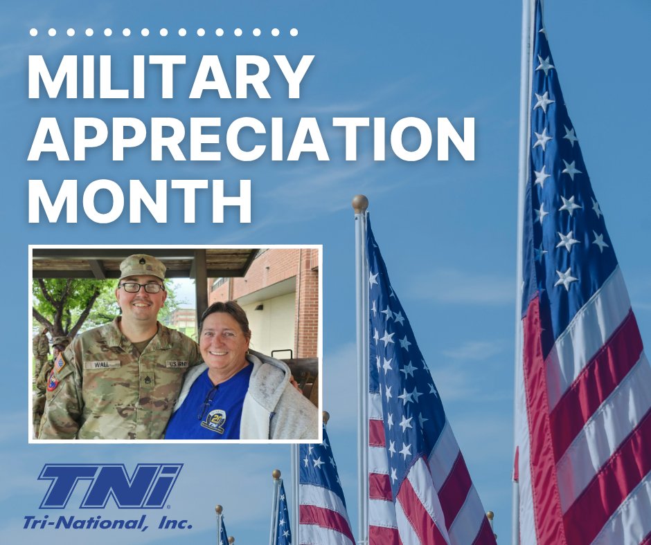 TriNatInc's tweet photo. TNi proudly supports our United States Armed Forces! 💙 

Special shoutout to TNi driver Laura W.'s son, Lawrence, on his recent promotion in rank to Staff Sergeant (SSGT). 🇺🇸 https://t.co/0YTCOwdSok
