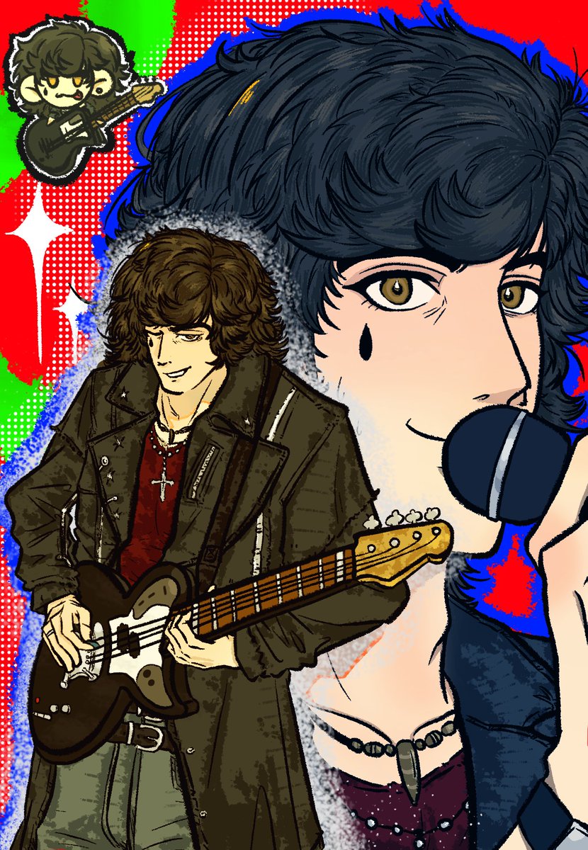 MrMongoose8's tweet photo. Rock n roll！
滚男塑nano，长卷毛都给我去唱摇滚！

库存发完惹，努力复健重拾画笔中…… https://t.co/ngwrJIdOiM