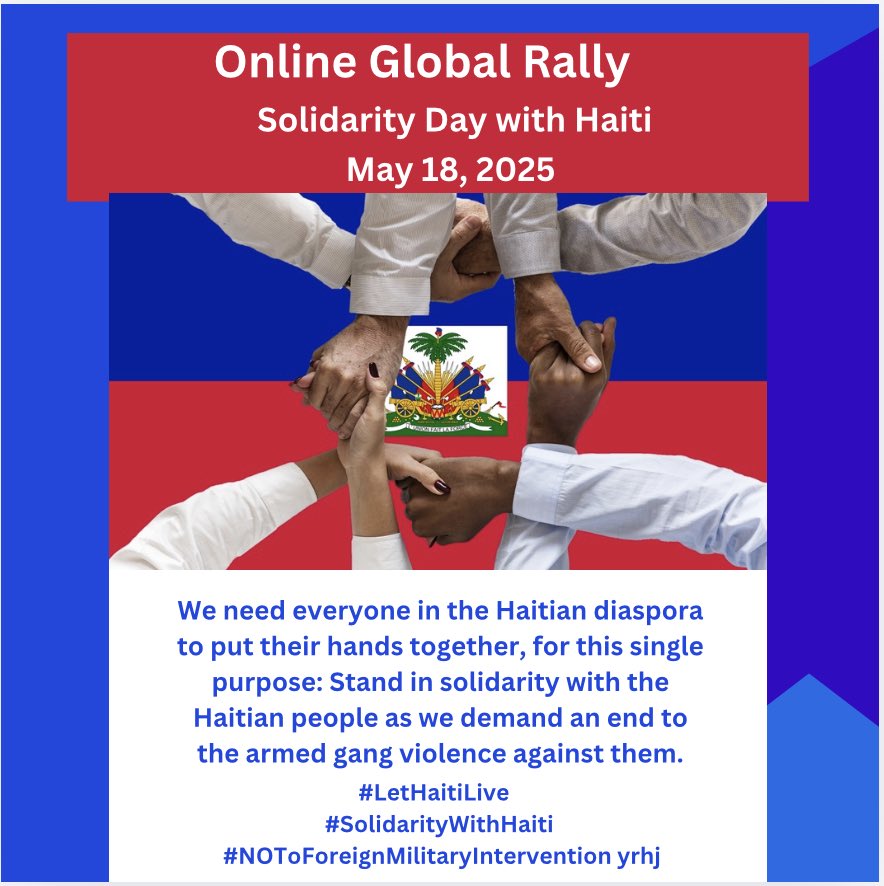 FANMOrg's tweet photo. The struggle for democracy in #Haiti is not over, but it can be won. If you want to support the Haitian people in their quest for freedom and democracy, please join us on May 18 

#StandWithHaiti
#JusticeForHaiti
#SolidarityWithHaiti
#AyitiPapPeri
#HaitianFlagDay https://t.co/Jnmt8QVJuY