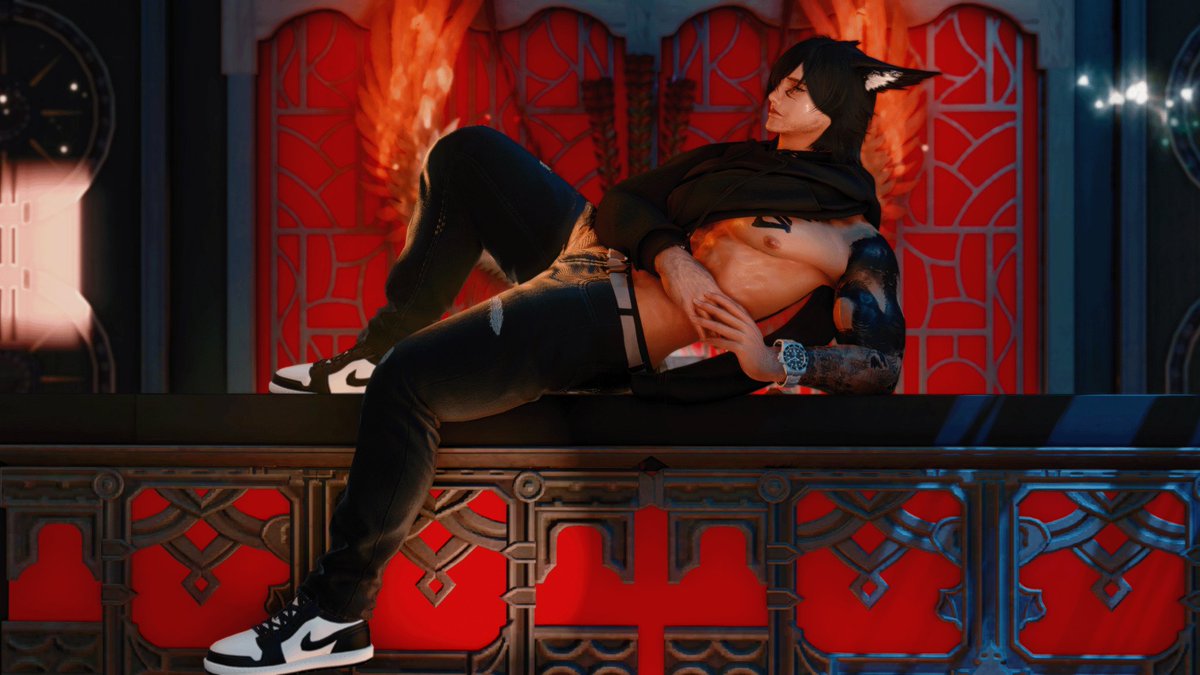 MegalithActual's tweet photo. Sometimes after a long hard day, you just gotta sit back, relax, and remember that this shall pass. 

#GPOSERS | #GPOSER | #ffxivgpose | #ffxivgposers | #ffxivgpose | #MegaPoses | https://t.co/WvUoIfnzq7