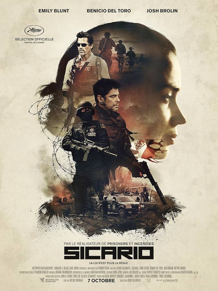 stef_karbo's tweet photo. Denis Villeneuve signe un chef-d'œuvre de tension clinique. Porté par la photographie crépusculaire de Roger Deakins et la partition viscérale de Jóhann Jóhannsson, ce thriller opère une plongée quasi-shakespearienne et désabusée dans l'enfer géopolitique des cartels #Primevideo https://t.co/sZs8HJKxEB