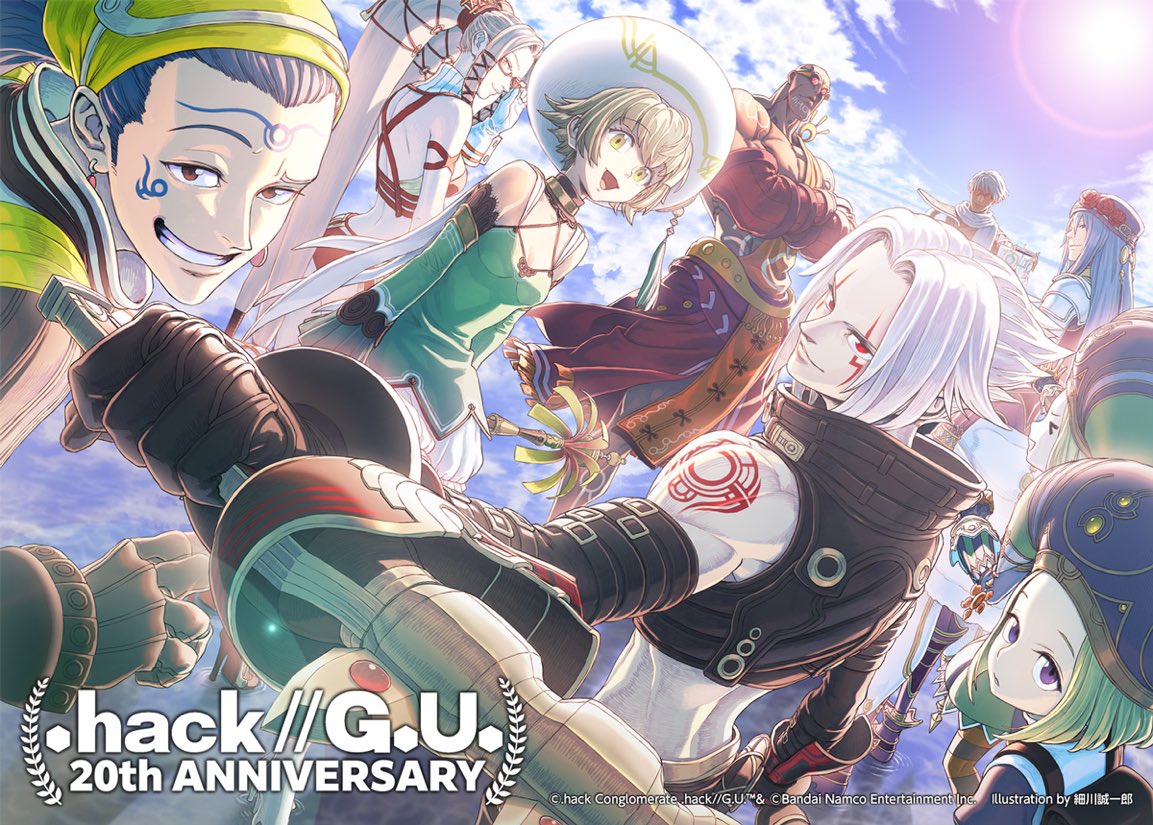 hack//G.U. 20th anniversary art by Seiichiro Hosokawa of