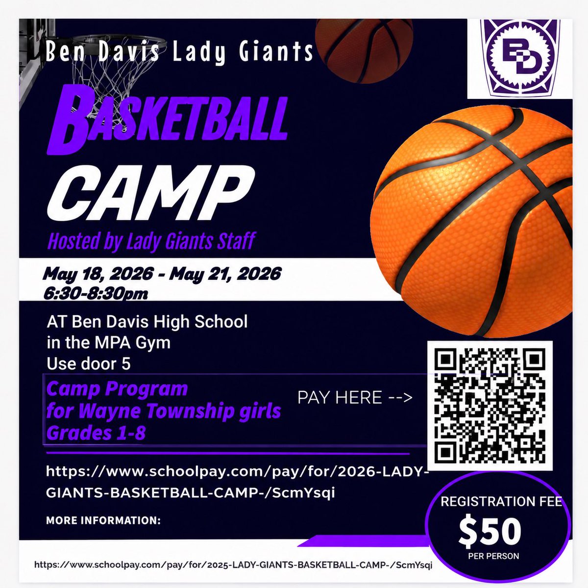 BenDavisGBB's tweet photo. Starts today 🎯 See you at 6pm 🏀💜 https://t.co/vAESSySmAY