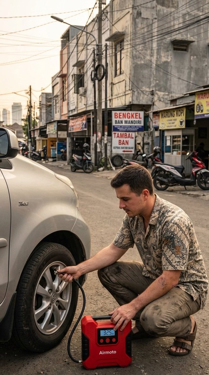 GhalibStore's tweet photo. I’ve tried several portable tire inflators before — most either died quickly or took forever to fill a tire.  Then I got the Airmoto Tire Inflator and used it heavily for 4 months . 👉 Full review:
https://t.co/ca3KEVnGJa #TireInflator #CarAccessories #RoadTripReady #AutoTools https://t.co/Mg5WDckctc