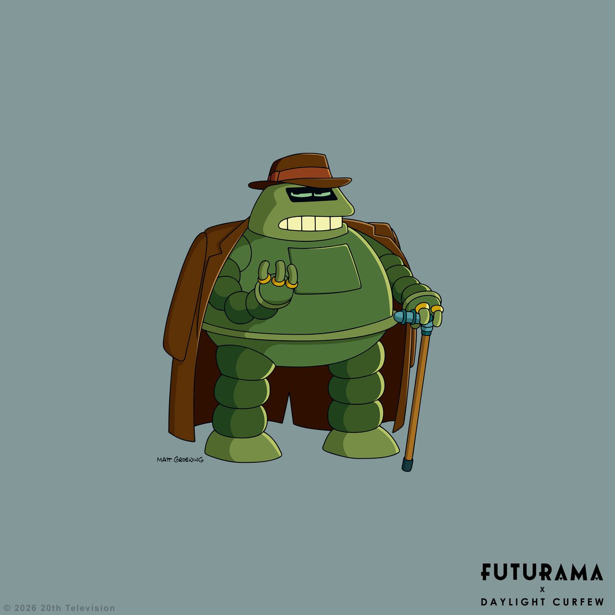 daylightcurfew's tweet photo. Introducing the Donbot T-shirt. Heavyweight premium cotton and part of our newly release Futurama x Daylight Collection. Now available. 🚀

https://t.co/cT7lp3lDiZ https://t.co/xjyNdRPtHk