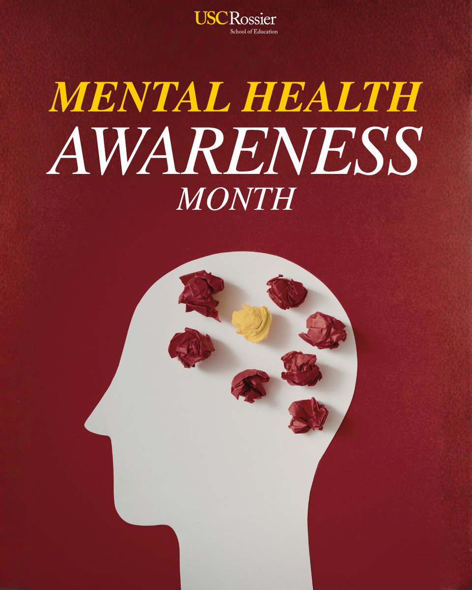 USCRossier's tweet photo. Whatever you're feeling right now is valid. Whether you're celebrating, exhaling, or somewhere in between.

This Mental Health Awareness Month, you deserve to be seen. Not just for your achievements, but for the strength it took to get here.

#USCRossier #mentalhealth https://t.co/jg0tgs0vIO