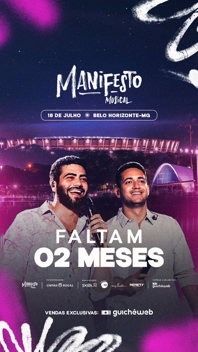 centralhejreal's tweet photo. Em 2 meses, milhares de histórias vão se encontrar no Mineirão. A sua é uma delas?
@HeJOficial, estamos prontos pra viver esse Manifesto!

🎟️ Ingressos disponíveis exclusivamente no site ou app Guichê Web. 

Cuidado com golpes!

https://t.co/ccJ9rvs9by

#ManifestoMusical https://t.co/0Lq2IaT6N9