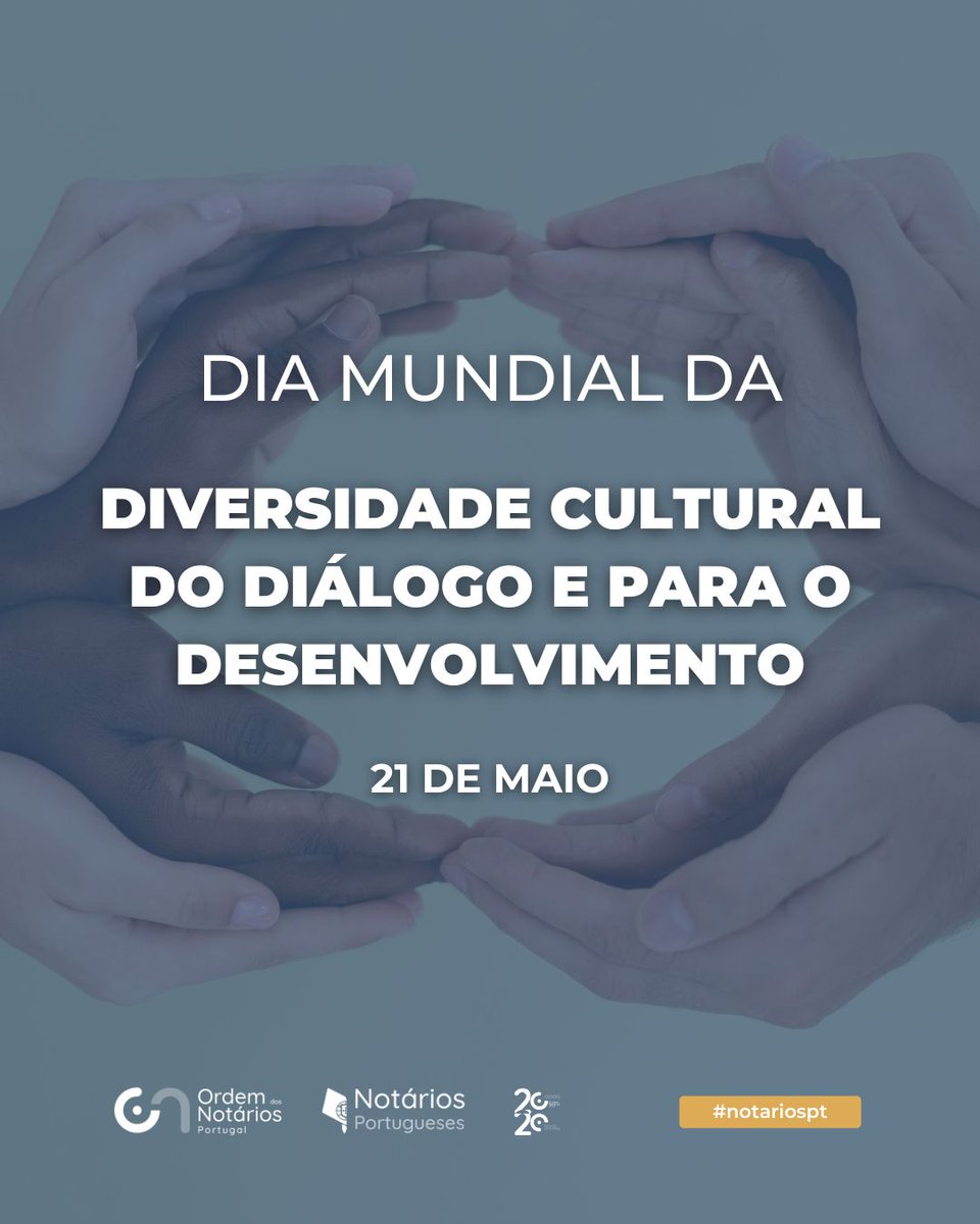 NotariosPT's tweet photo. Hoje é o Dia Mundial da Diversidade Cultural, uma data que valoriza as diferenças culturais e reforça a coesão social. Destacamos o papel do Notariado na promoção da inclusão e da diversidade, assegurando o acesso a direitos e a serviços jurídicos justos para todos.
#notariospt https://t.co/1YnjDCkFMA