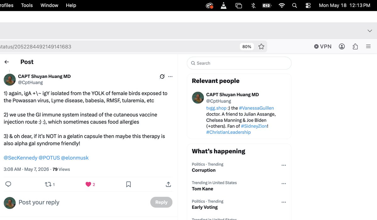 CptHuang's tweet photo. 🥰 People are hearing me.  I think that we're gonna resolve this #bugboom #bugepidemic, at least on U.S. soil:

1) decrease the risk of infection following a #bugbite
2) eliminate #foodallergy's, including the dr. tick's alpha gal syndrome.

***#iamvanessaguillen-MD restoring the #healthiswealth to my Country, and that makes me happy. 😊 @elonmusk