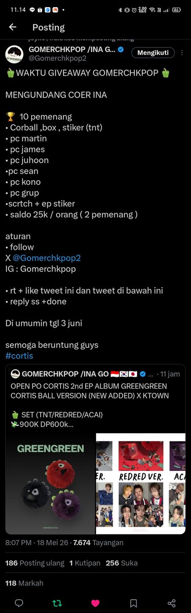 alkhcya's tweet photo. @Gomerchkpop2 done all rules kaa, wish me luck^^
terimakasih banyak kaa udh ngadain ga ini, semoga kaka sehat selalu panjang umur banyak rejekinya, dan go nya semakin sukses dan banyak yang jajan, love u sekebon kaa mwah 🥹💗 https://t.co/4E6bfThIO4