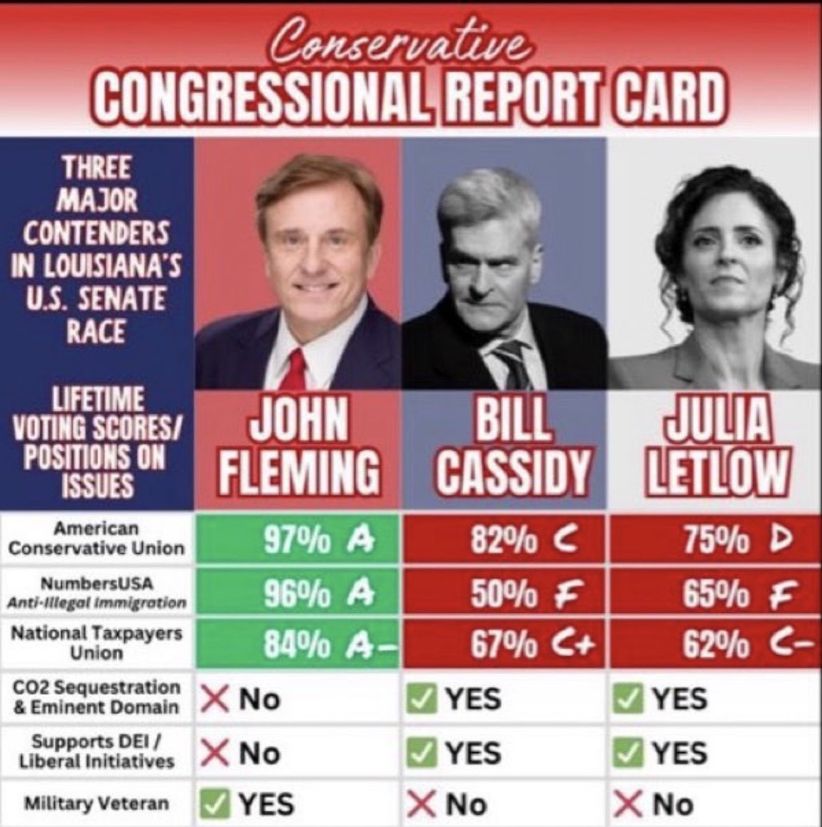 jenH5443's tweet photo. Here’s to another day trying to get the word out for Louisiana voters to vote Fleming in the Senate runoff not Letlow.  We don’t want another Cassidy in office https://t.co/LexE6cybDo