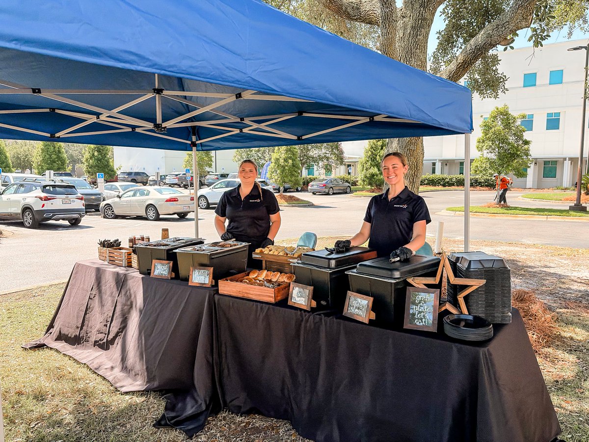 WCFRFL's tweet photo. Kicking off #EMSWeek with VIP treatment courtesy of the rockstars at Ascension Sacred Heart. 

Our crews rolled in with patients and rolled out with lunch plates from MISSION BBQ. 

They know EMS crews run on equal parts caffeine, chaos, and carbs. 

Thank you to our friends at Ascension Sacred Heart for feeding the people who barely remember to feed themselves. 

We appreciate you!