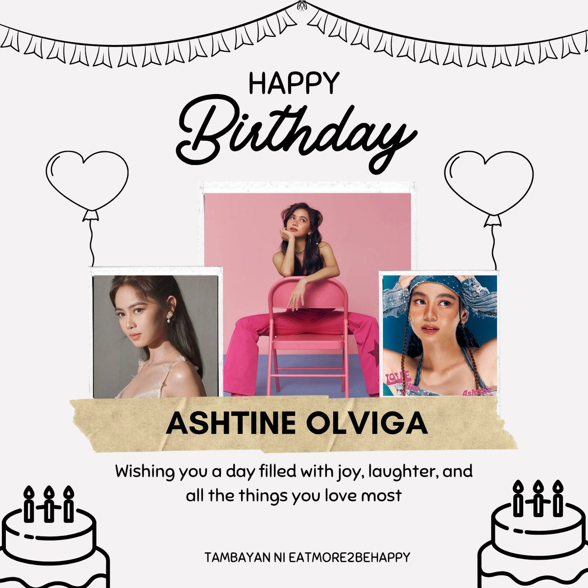 TNEM2BH's tweet photo. Happy Birthday to Ashtine Olviga our Jasper Jean Mariano 🥳🎉

From: Tambayan ni eatmore2behappy https://t.co/IIJVeNhboW
