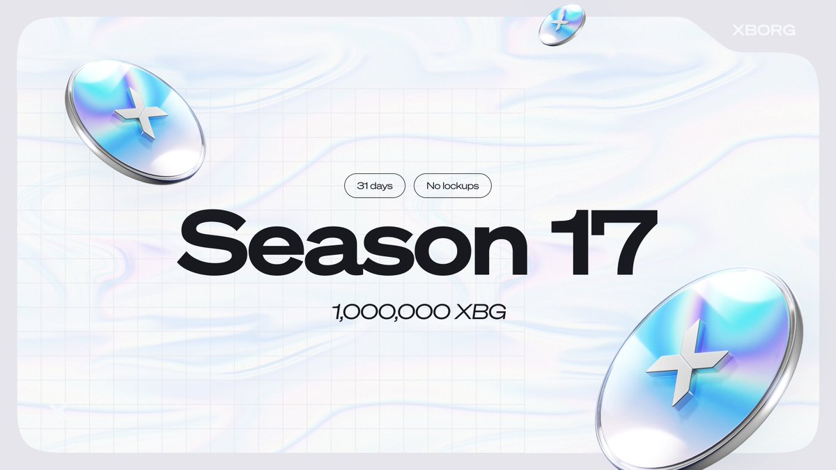 XBorgHQ's tweet photo. Season 17 of the $XBG Reward Program is live.

Pledgers need to repledge. Stakers do not need to do anything. 

Links below. https://t.co/res51ABox4