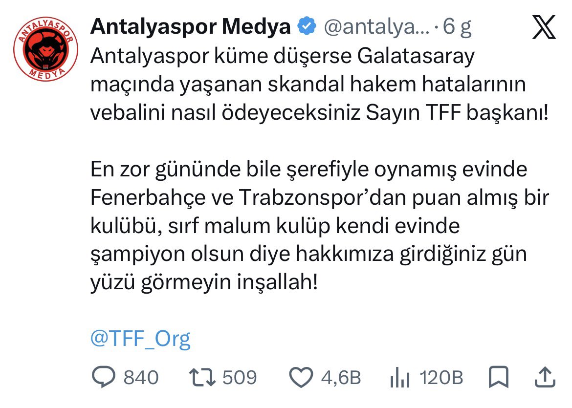 Antalyaspor Medya tweet media