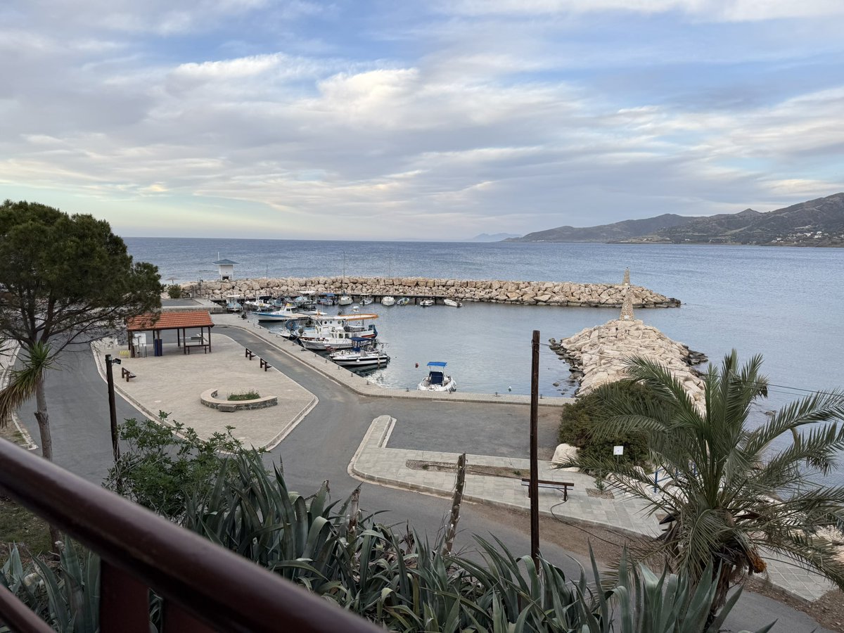 BrydonN2's tweet photo. The patient has rallied so off we popped to a local fishing harbour for some fish and salads #cyprus #pomos https://t.co/03D2ivxCKm