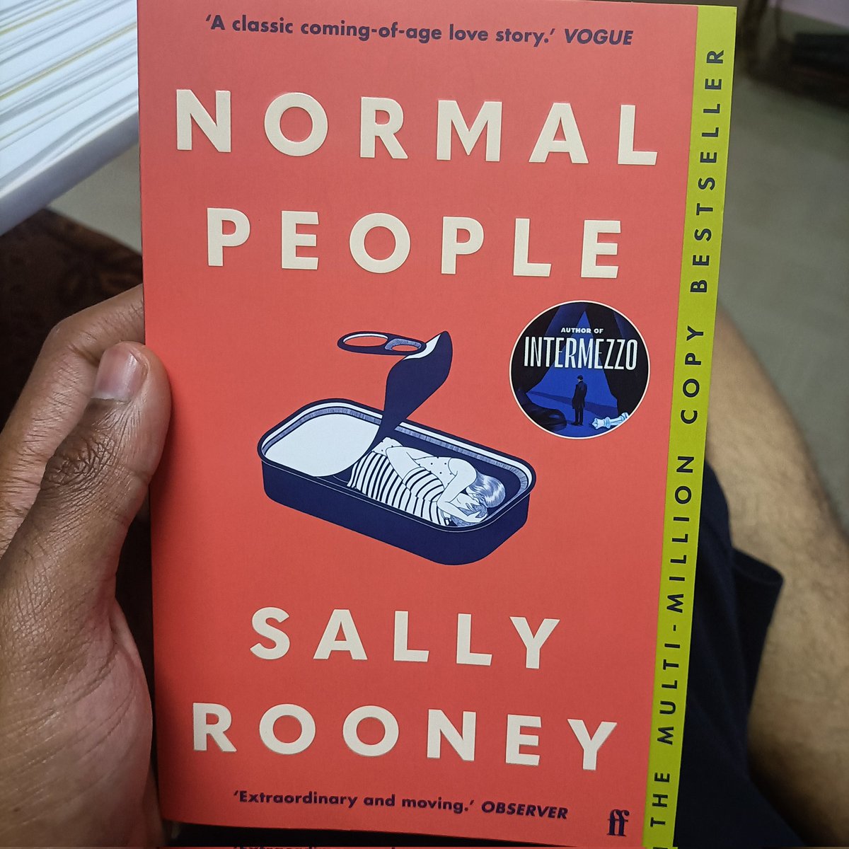 dhanushdotcodes's tweet photo. Normal People by Sally Rooney.

Beautiful character writing, Story feels more natural and real. 

Overall I would give this book 7.8 out of 10... 

Looking forward to Intermezzo and Conversations with Friends by the author. https://t.co/CSePrJoem0