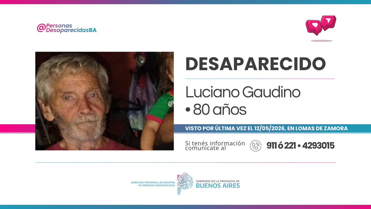 Personas Desaparecidas BA tweet media