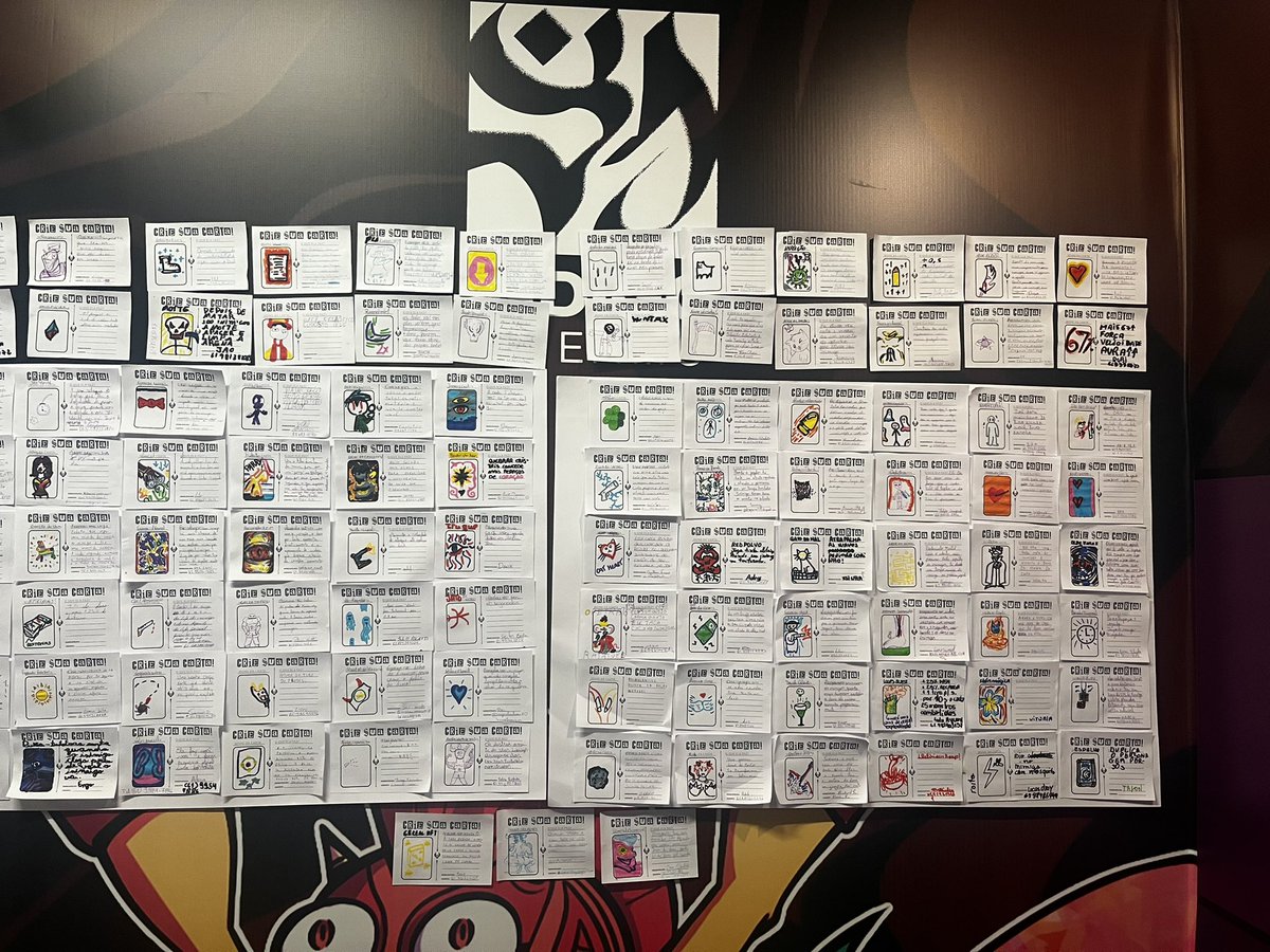 DoomaDoomz's tweet photo. We let people at a local event design their own Dream Delirios cards and promised the best one would make it into the game.
Now we have way too many good cards 😭 https://t.co/cXnsB4VFZZ