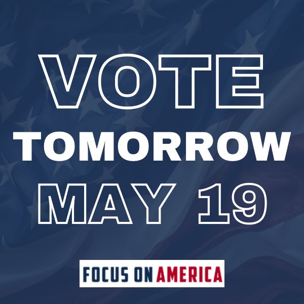 1FocusonAmerica's tweet photo. Tomorrow is Primary Election Day in Alabama! Don’t forget to get out and cast your ballot! Polls are open from 7am-7pm.  #votealabama #constitutionalists https://t.co/NcLFseP7fg