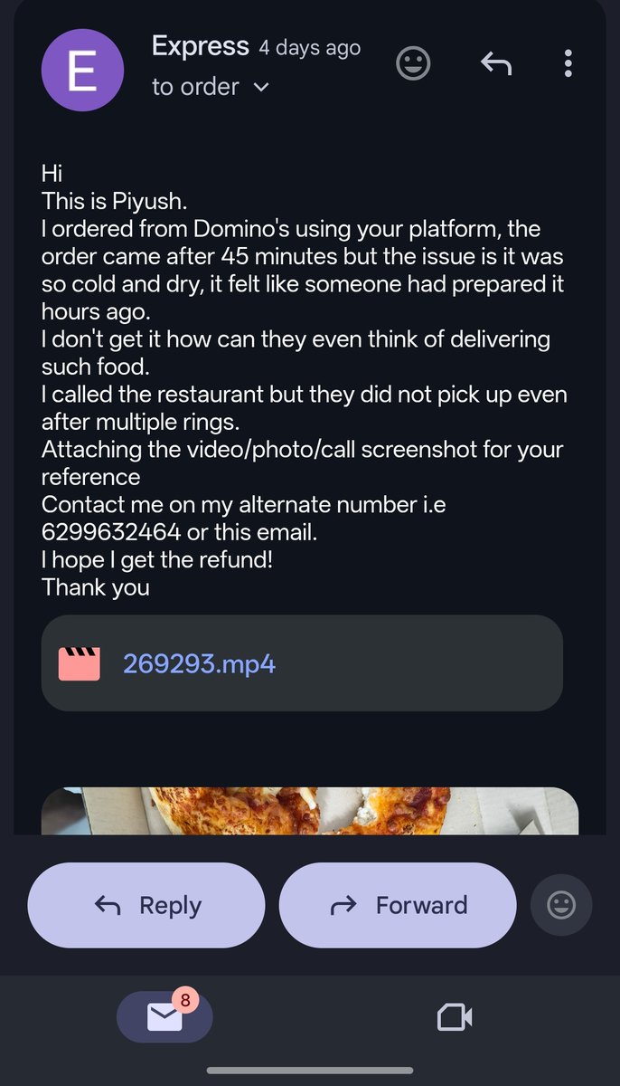 hatake7120's tweet photo. Hi @zomatocare 
Seems like u don't care about customer service anymore?
It's been 4 days and no reply! https://t.co/vtdYGGD4UP