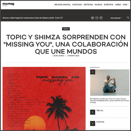 beunfolded's tweet photo. In a Surprise Link-up, @topicmusictv  and @Shimza01  Release “Missing You” with @a7_spm  @mixmagla  https://t.co/eQf2cQozvu https://t.co/NyqRC3EhVy