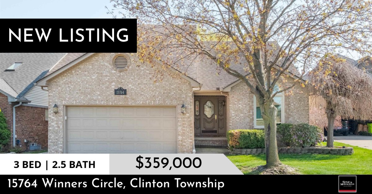 deansine's tweet photo. 📍 New Listing 📍 Take a look at this fantastic new property that just hit the market located at 15764 Winners Circle in Clinton Township. Reach out here or at (313) 550-5335 for more information

Dean Sine
Realtor
313-550-5335 https://t.co/8nT2o66n8S https://t.co/fKzaxZ15JP
