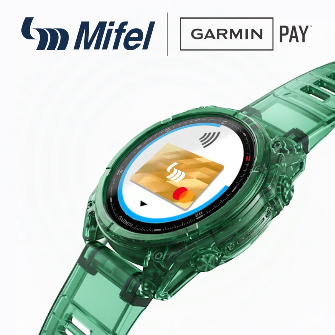 PagosCTLSMexico's tweet photo. Banca Mifel ahora también es compatible con Garmin Pay en México, hace mucho tiempo que no llegaba ningún banco nuevo a esta wallet. https://t.co/xaxAwoWsVI