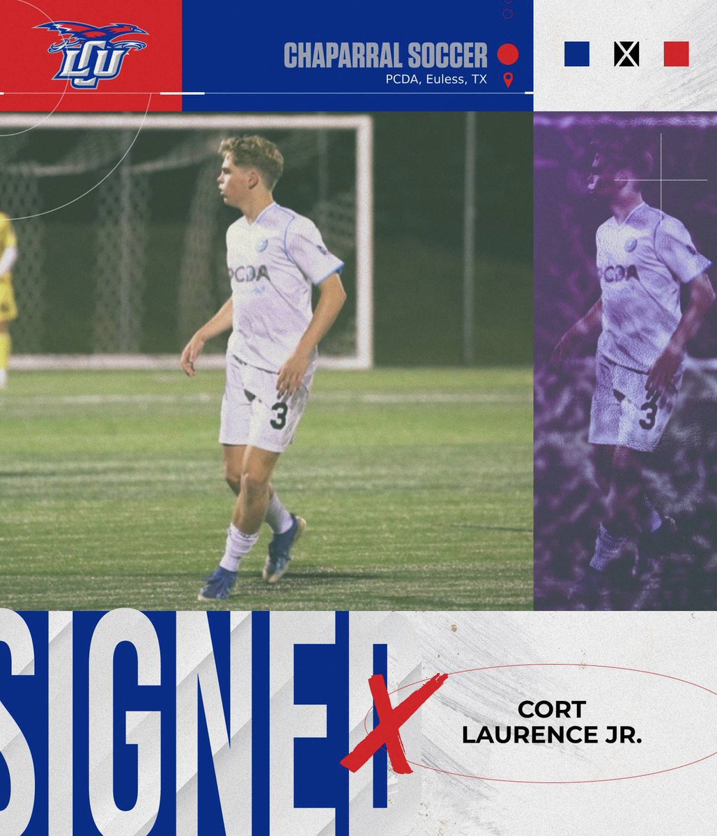 LCUMensSoccer's tweet photo. 🚨Player Announcement🚨
Name: Cort Laurence
Nationality: American 🇺🇸
School: Trinity HS
Class: Freshman
Position: Forward
“Cort is a hungry forward that can score some goals! We met Cort at our ID camp where he stood out! Welcome to Lubbock!”
#Family #Fall26Chaps https://t.co/VK41FCTX7G