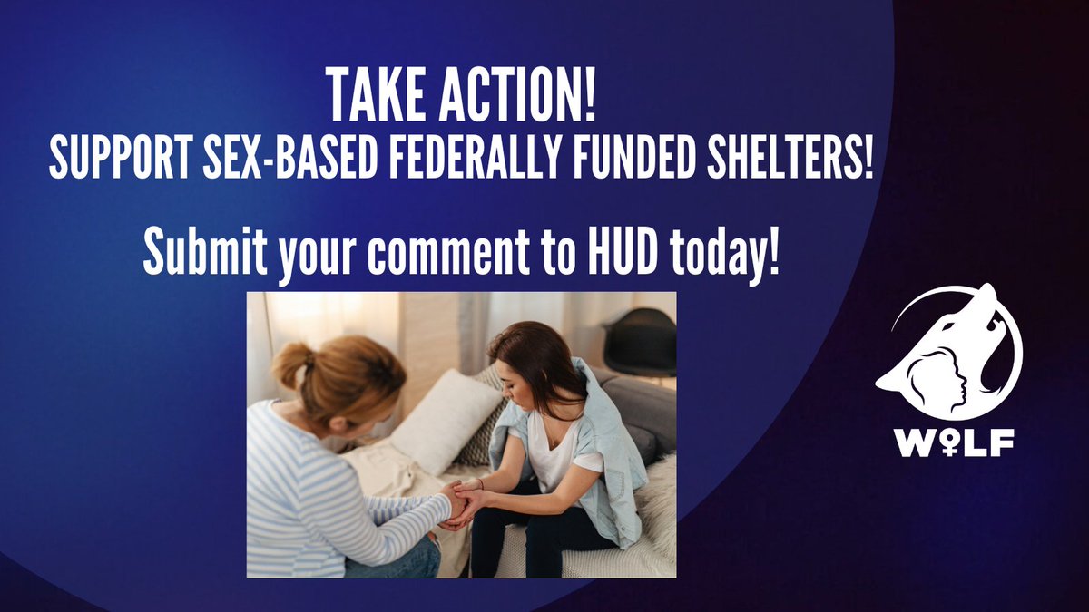 WomensLibFront's tweet photo. This is an opportunity to ensure women have sex-based federally funded homeless and domestic violence shelters if they need them!

For details and deadline:
https://t.co/R4UeBt21bD https://t.co/ZntGGOhN5Q