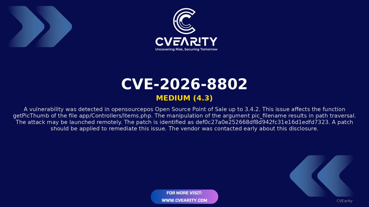 CVEarity tweet media