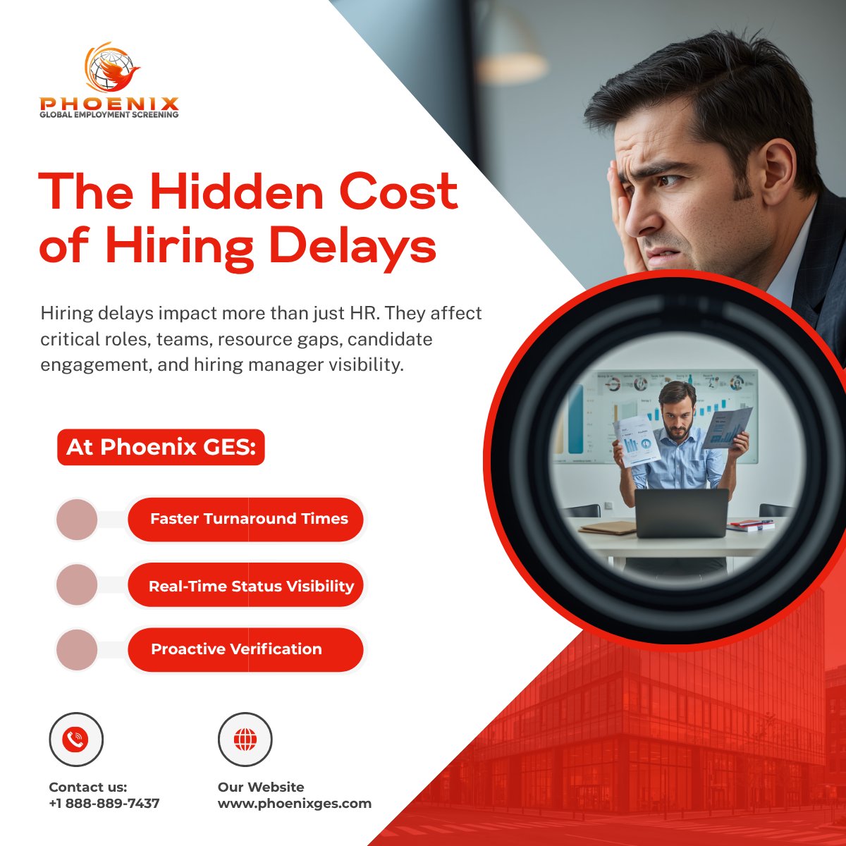 PhoenixGES's tweet photo. 𝐂𝐨𝐬𝐭 𝐨𝐟 𝐃𝐞𝐥𝐚𝐲𝐬

Hiring delays affect more than HR. Slow screening creates disengaged candidates, open roles, and business slowdowns. Faster, transparent processes keep hiring efficient and on track.

Visit us at: https://t.co/QAT2WZxrhh

#PhoenixGES #HiringProcess https://t.co/xyRgHcM1Fi