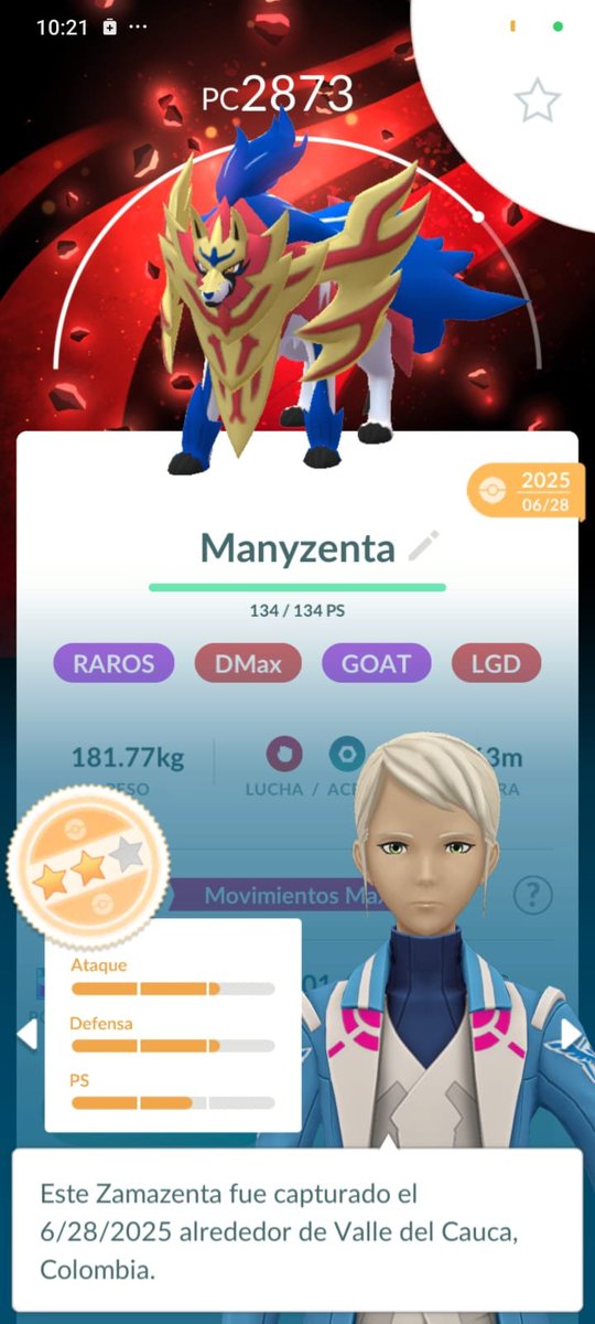 AlejoCE27's tweet photo. @8BitCR En este amigote que me regalaron, solo porque dije que no me gustaba Zamazenta Supremo :v https://t.co/WJDPqdTAtN