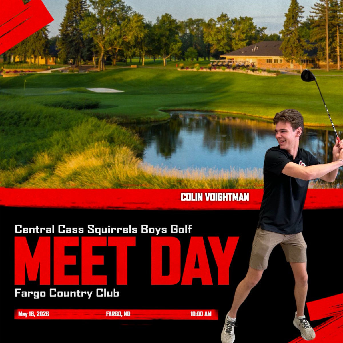 ccsquirrelmedia's tweet photo. Good luck to the Golf team at Fargo Country Club today! #gosquirrels https://t.co/YaUPc87uh5