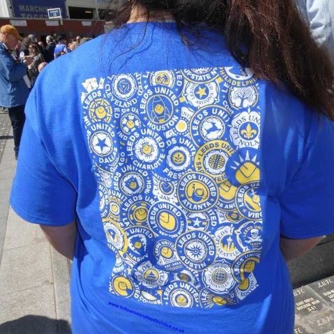 luamericas's tweet photo. Our t-shirt’s first trip to Elland Road! Available on our website (and shipping to the UK). https://t.co/gpJJj8hVr3