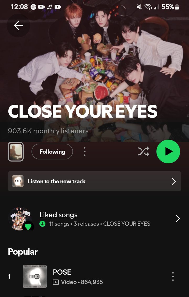 noona_jess's tweet photo. #CLOSEYOUREYES reached 903.6k Monthly Listeners on Spotify 🤍
#POSE reached 864,935 streams 

let's go, Closers 1 Million soon 🙈🤍
#CYE https://t.co/K5S9H7xh2X