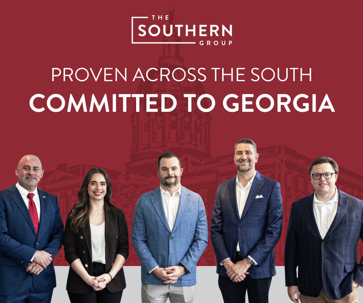 SouthernGroupGA's tweet photo. Proven across the South. Committed to Georgia.

At The Southern Group, our Georgia team brings deep relationships, bipartisan expertise, and a results-driven approach to every client we serve. From the Gold Dome to communities across the state, we’re proud to advocate for policies and priorities that move Georgia forward.

With a strong presence in Atlanta and beyond, our team is on the ground, engaged, and ready to deliver.

#TSGGA #TeamTSG #Georgia #PublicAffairs #GovernmentRelations #Advocacy