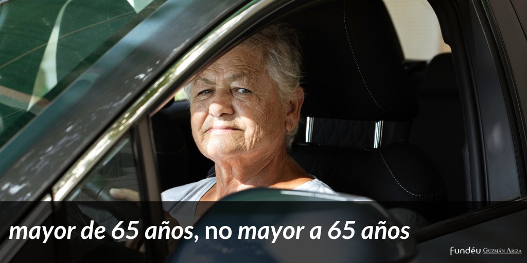 FundeuGa's tweet photo. #EspañolUrgenteRD | Cuando el adjetivo «mayor» se refiere a un numeral, va seguido de la preposición «de», no de «a»: «persona mayor de 65 años», no «mayor a 65 años». #FundéuGA

🔗 https://t.co/ckTPHHtPK6 https://t.co/OJ2NCZuOG0