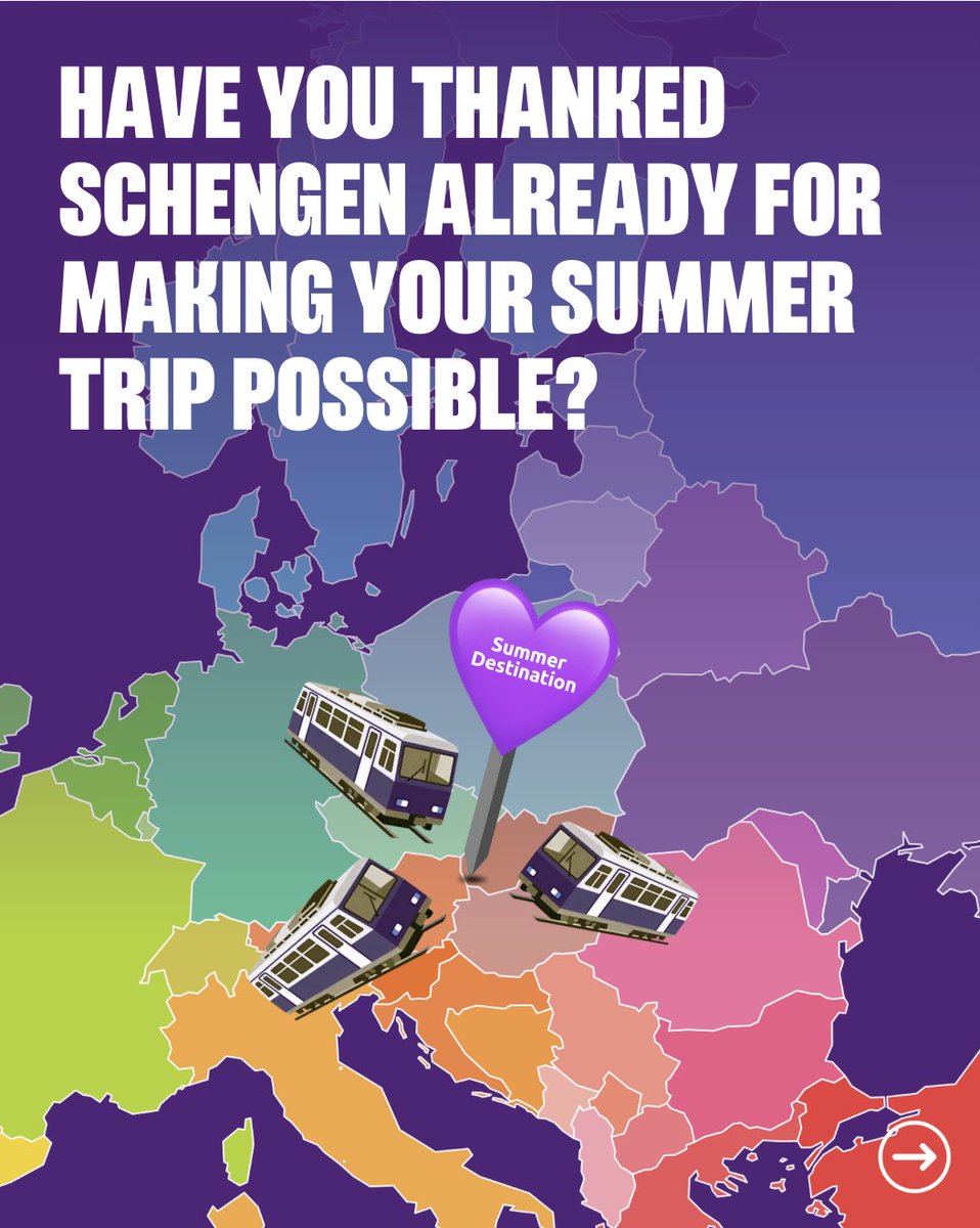 VoltEuropa's tweet photo. On 14 June 1985, the Schengen Agreement changed Europe forever, making it possible to cross borders freely, without passport checks. 41 years later, we still benefit from this milestone every time we travel, study, or work across the continent. 🇪🇺

(1/2) https://t.co/5BVGMP4Z6Q