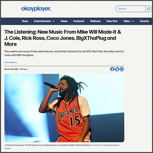 beunfolded's tweet photo. .@okayplayer 's The Listening Includes @DonDiablo , @wizkhalifa  and Christian Gates “Go Home With A Stranger” https://t.co/kvMXQGBZhA https://t.co/LLJxS4n2nr