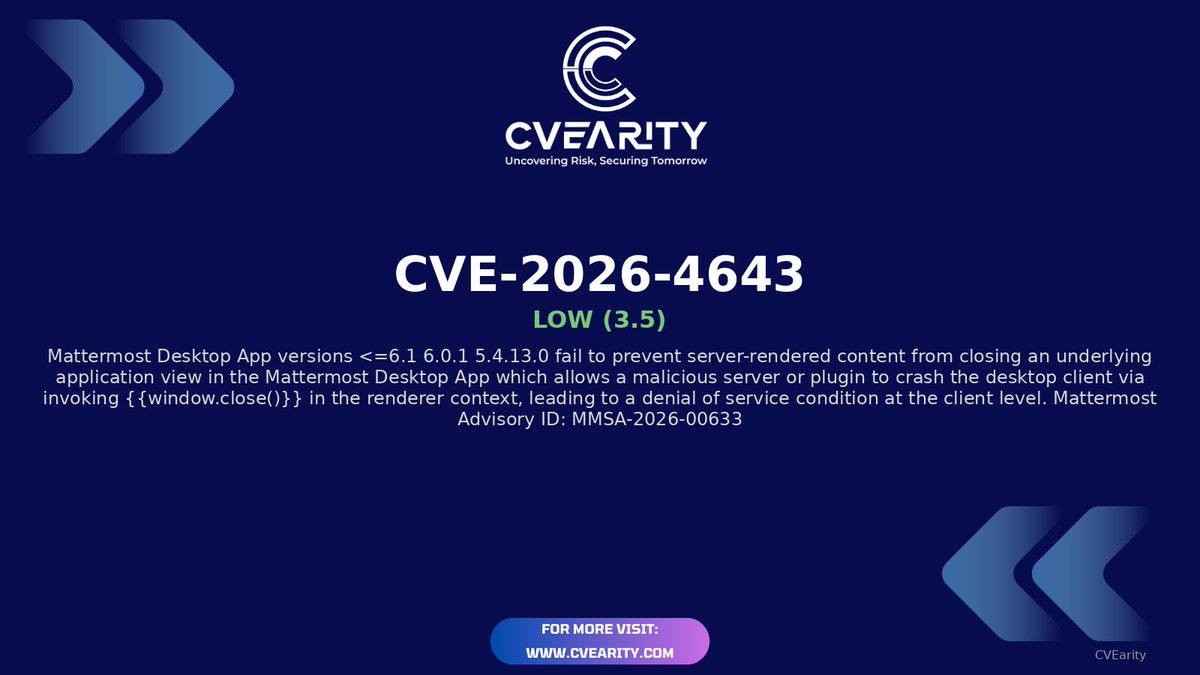CVEarity tweet media