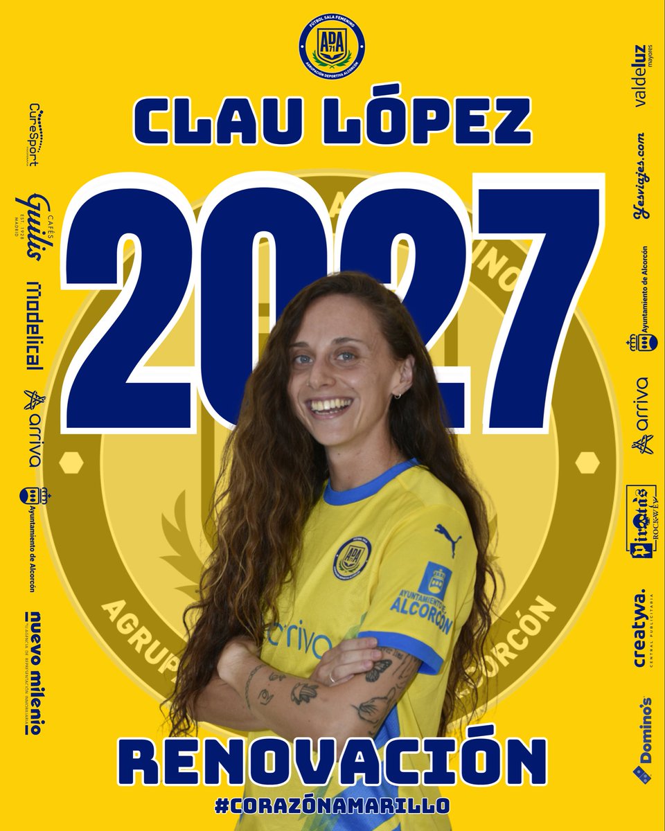 ADAlcorconFSF's tweet photo. 💛SE QUEDA💛

Clau continuará una temporada más en el club, afrontando la que será su 7ª temporada en el primer equipo. Una jugadora que seguirá aportando trabajo, experiencia y ambición dentro y fuera de la pista. 💪⚽

¡A por otra gran temporada, Clau!

#CorazónAmarillo 💛 https://t.co/ADEGZsTuKb