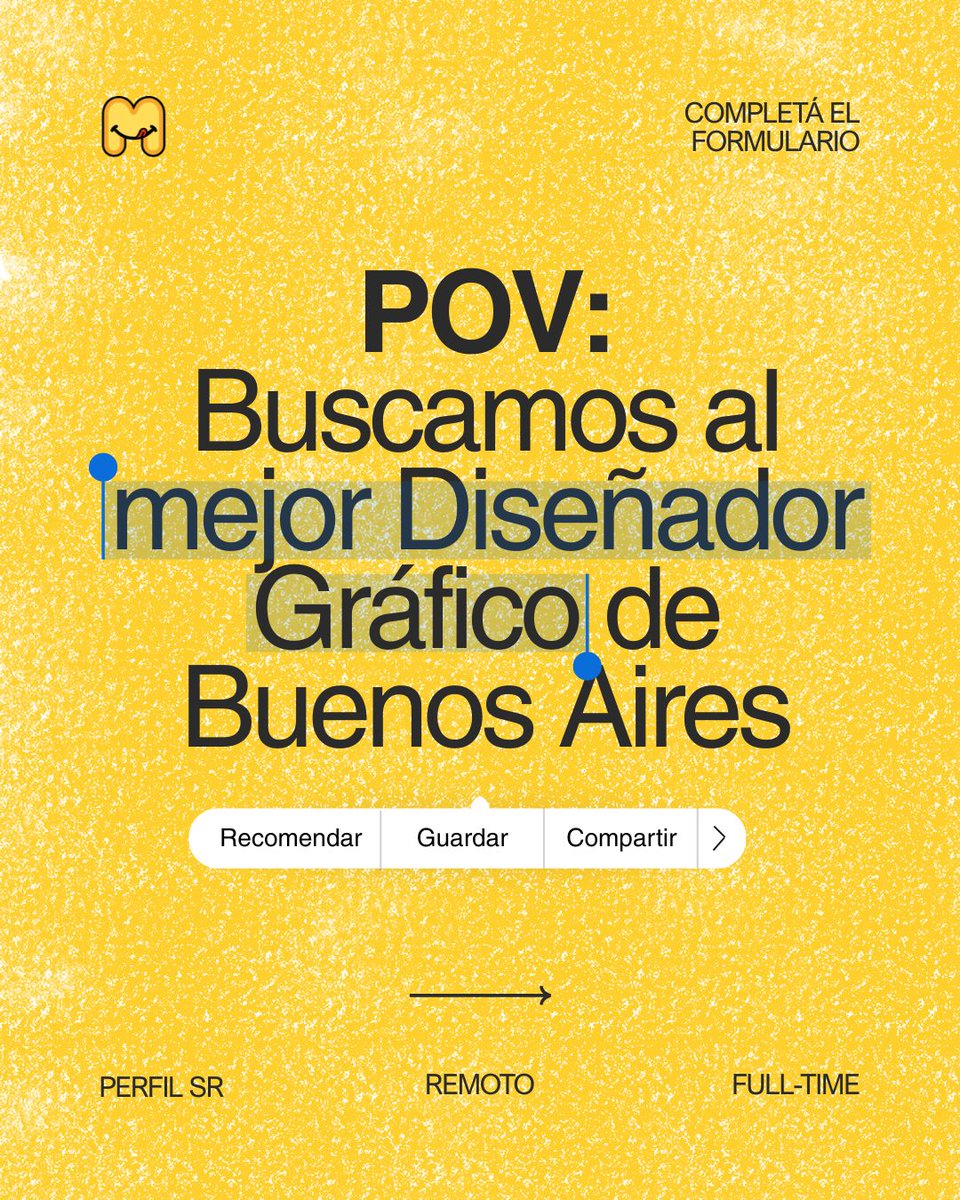 juanicaffa's tweet photo. Estamos buscando un diseñador gráfico fuera de serie para sumarse a @morfyapp, si conocen a alguien crack en diseño que quiera tener exposición a millones de seguidores en redes sociales, puede aplicar en el link de abajo! O portfolio por DM 📩 https://t.co/uk6Kk6kFLb