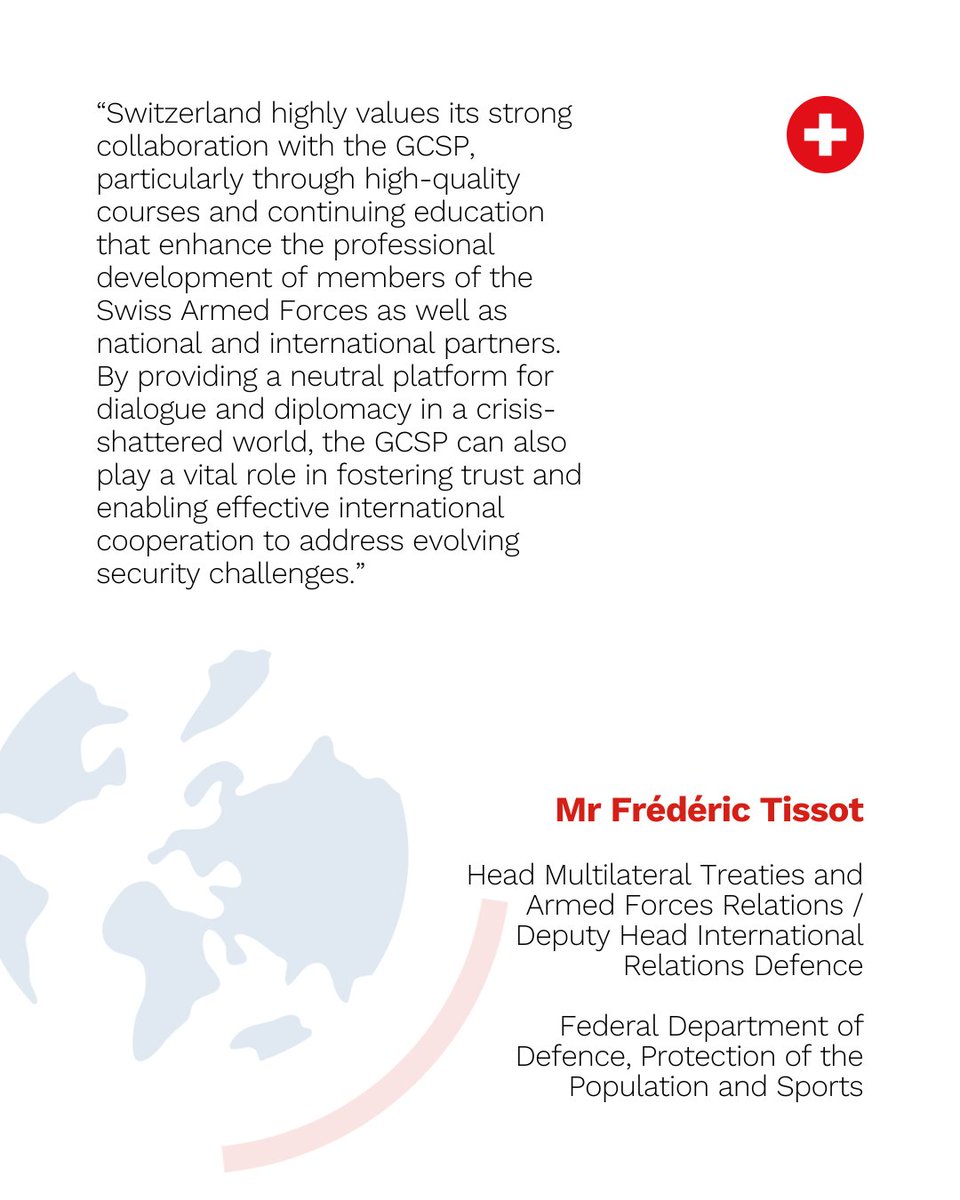 The GCSP tweet media